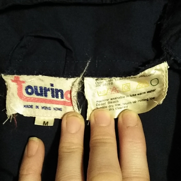 Vintage TOURING (M) Navy Blue Half Zip Pullover - Picture 3 of 8